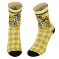 Yellow-Black - Side - Harry Potter Unisex Adult Hufflepuff Socks