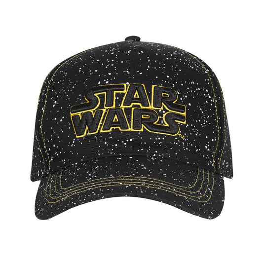 Black - Front - Star Wars Space Logo Baseball Cap