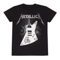 Black - Front - Metallica Unisex Adult Papa Het Guitar T-Shirt