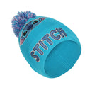 Blue - Back - Lilo & Stitch Unisex Adult Face Embroidered Beanie