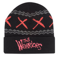 Black-Red - Front - The Warriors Unisex Adult Logo Acrylic Beanie