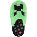 Green - Pack Shot - Minecraft Unisex Adult Creeper Slippers