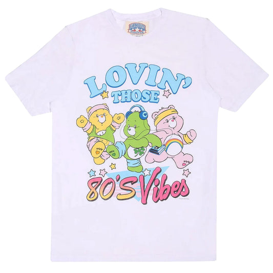 White - Front - Care Bears Unisex Adult Lovin´ Those 80s Vibes T-Shirt