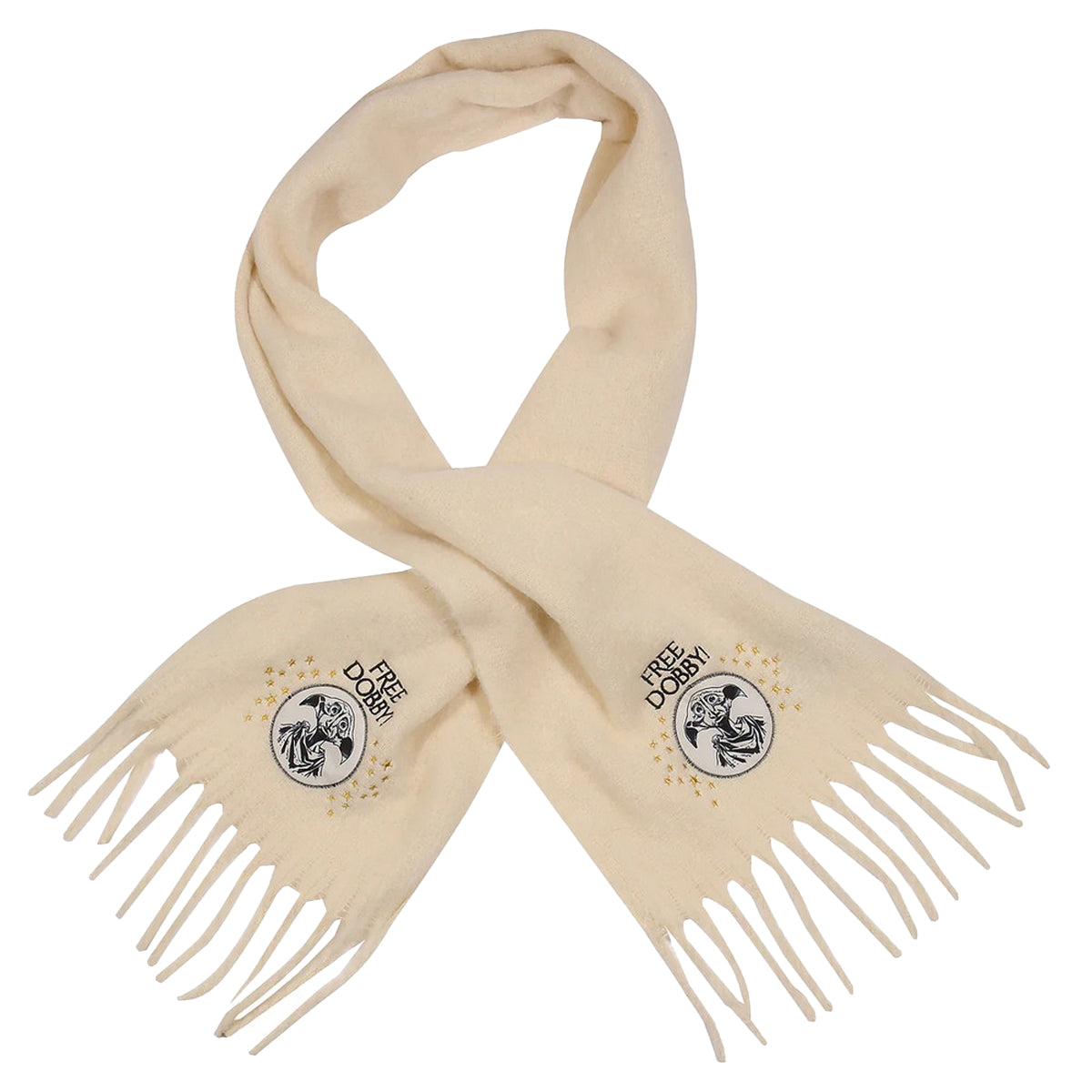 Cream - Side - Harry Potter Free Dobby Scarf