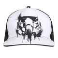 White-Black - Side - Star Wars Stormtrooper Paint Drip Baseball Cap