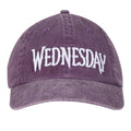 Black-Purple - Side - Wednesday Logo Washed Baseball Cap