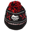 Black-Red - Back - Childs Play Chucky Pom Pom Acrylic Beanie