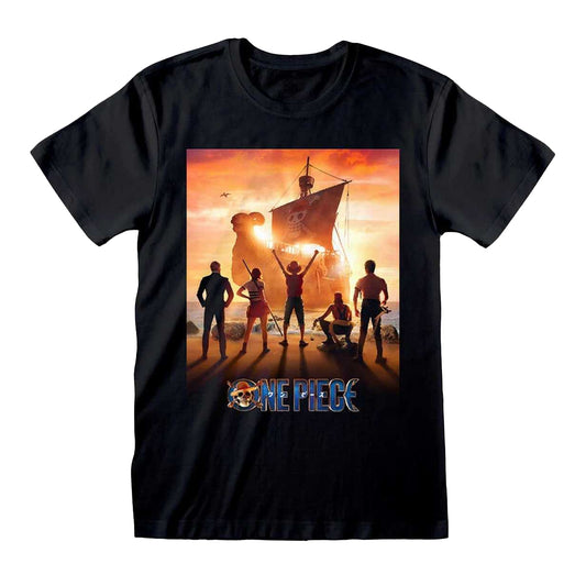 Black - Front - One Piece Unisex Adult Key Art T-Shirt