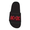 Black - Back - AC-DC Unisex Adult Logo Slippers