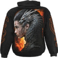 Black - Back - Spiral Direct Unisex Adult Draco Queen Hoodie
