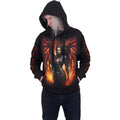 Black - Side - Spiral Direct Unisex Adult Draco Queen Hoodie