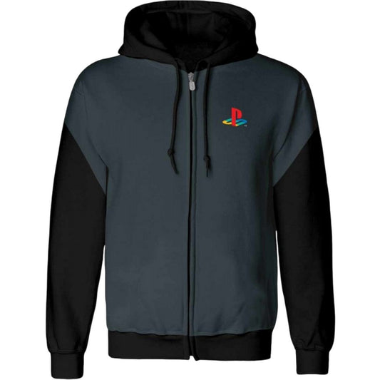 Black - Front - Playstation Unisex Adult Classic Logo Hoodie