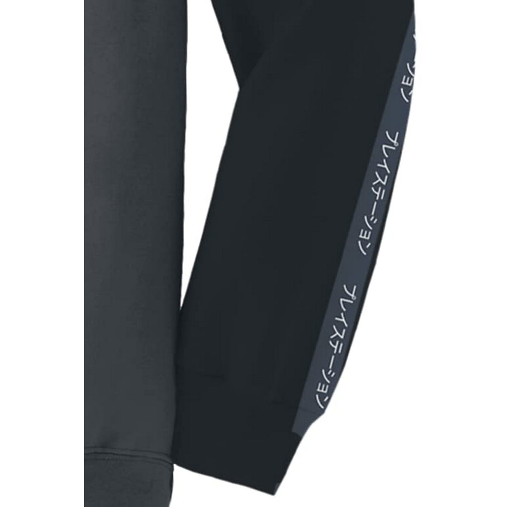 Black-Charcoal - Side - Playstation Unisex Adult Japanese Sweatshirt