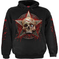Black-Red - Front - Spiral Direct Unisex Adult Creeping Curse Hoodie