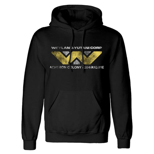 Black - Front - Alien Unisex Adult Weyland Yutani Corp Hoodie