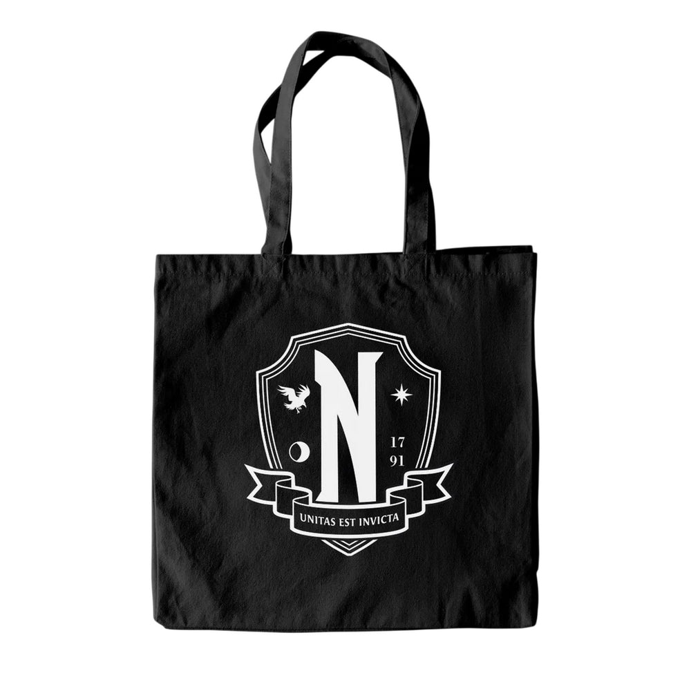 Black - Front - Wednesday Nevermore Tote Bag