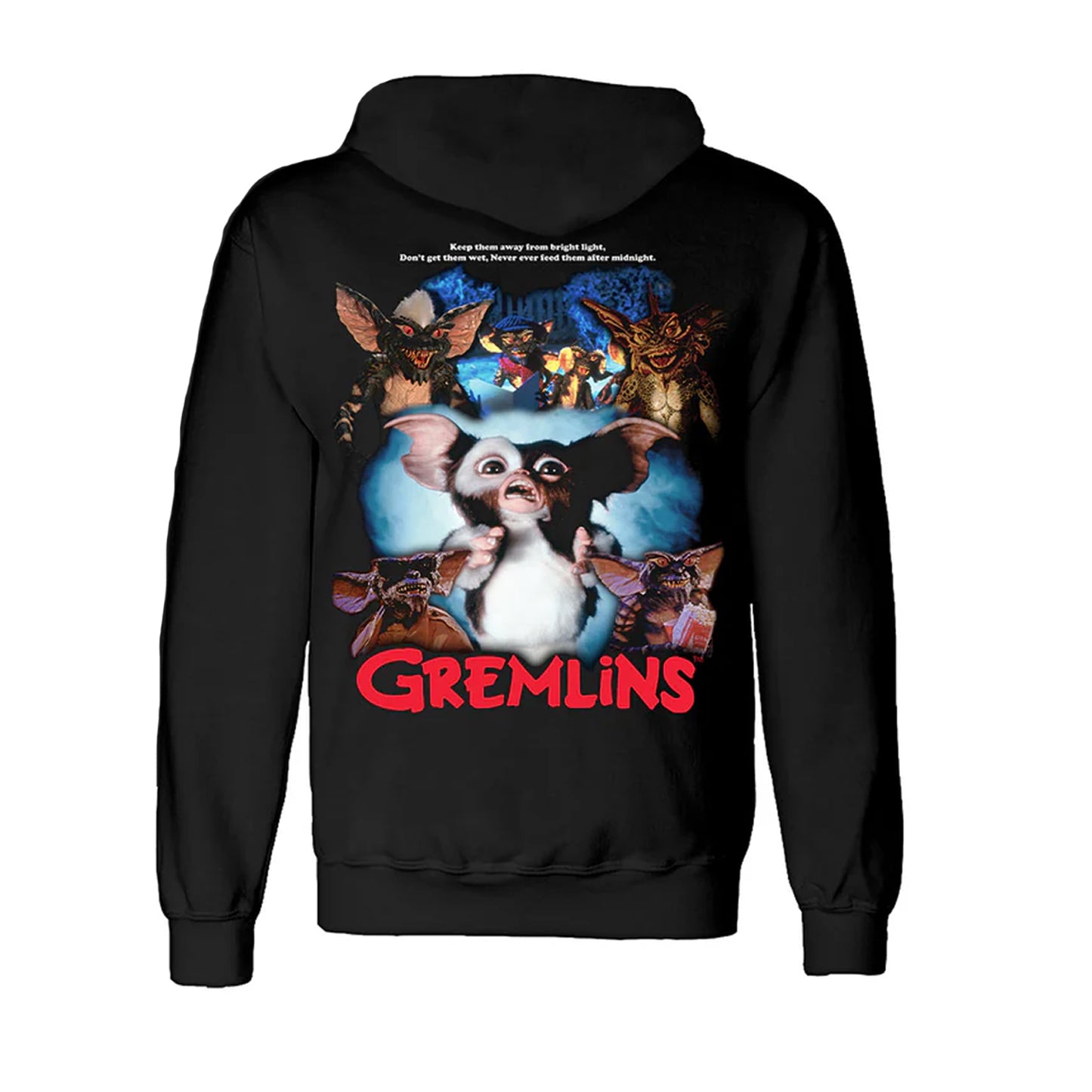Black - Back - Gremlins Unisex Adult Hoodie