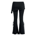 Black - Back - Spiral Direct Womens-Ladies 2 in 1 Bootcut Leggings
