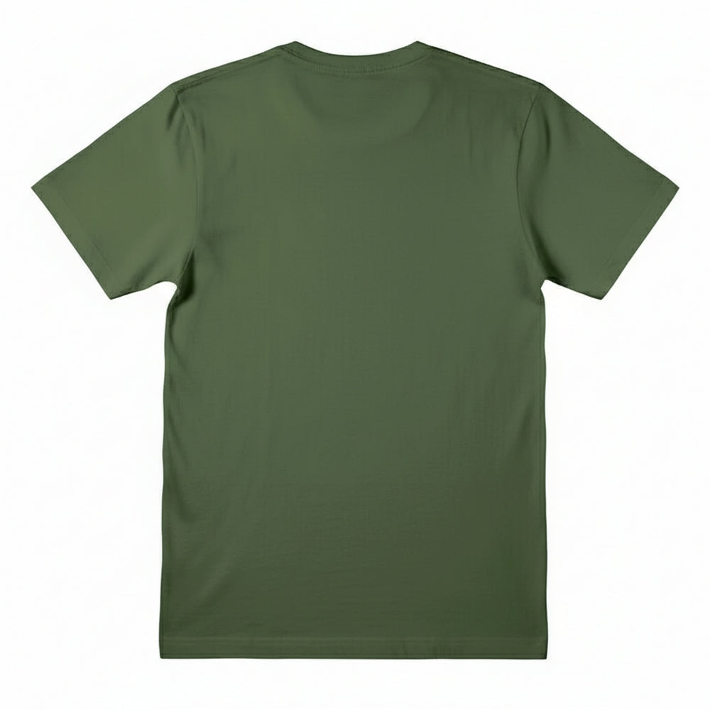 Olive Green - Back - Alien Unisex Adult Retro Nostromo T-Shirt