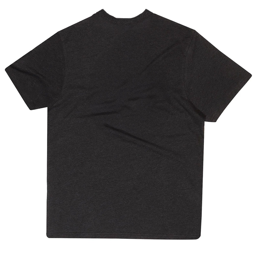 Heather Black - Back - Wednesday Unisex Adult Nevermore Emblem T-Shirt