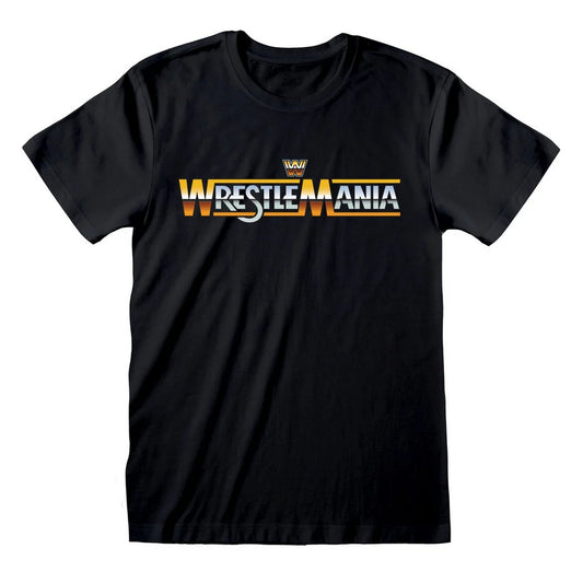 Black - Front - WWE Unisex Adult Wrestlemania T-Shirt