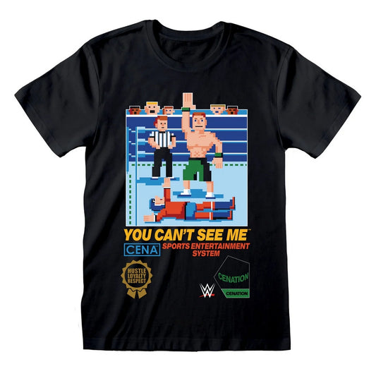 Black - Front - WWE Unisex Adult You Can´t See Me T-Shirt