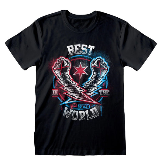 Black - Front - WWE Unisex Adult CM Punk Best In The World T-Shirt