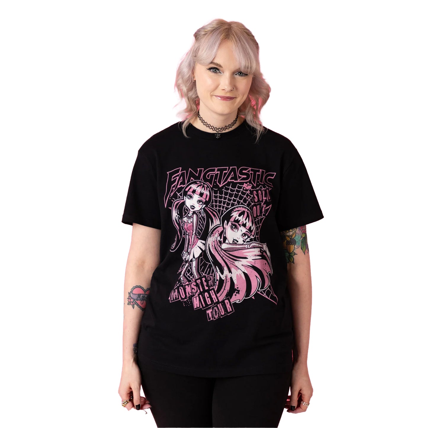 Black - Lifestyle - Monster High Unisex Adult Fangtastic T-Shirt