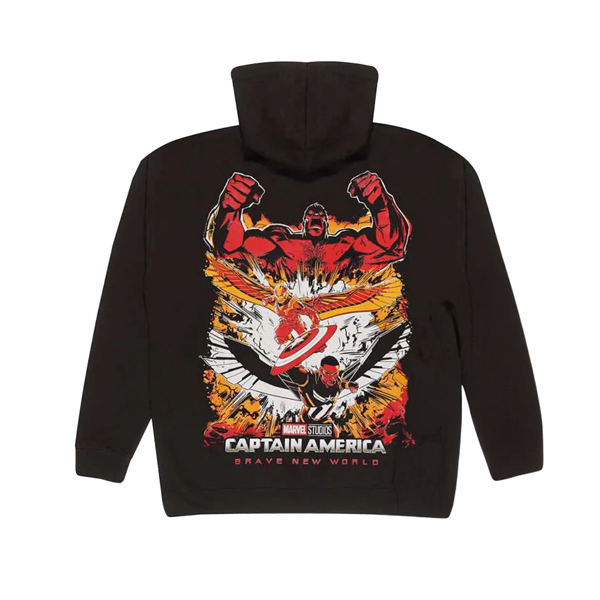 Black-Red - Back - Captain America: Brave New World Unisex Adult Hoodie