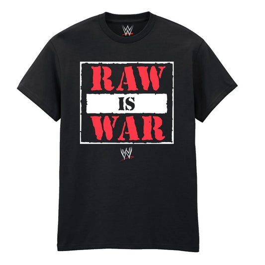 Black - Front - WWE Unisex Adult Raw Is War T-Shirt