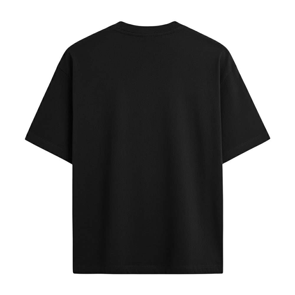 Black - Back - The Nightmare Before Christmas Unisex Adult Tonal Sketch Oversized T-Shirt
