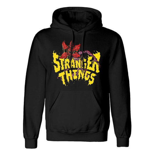 Black - Front - Stranger Things Unisex Adult Thrashin Logo Hoodie