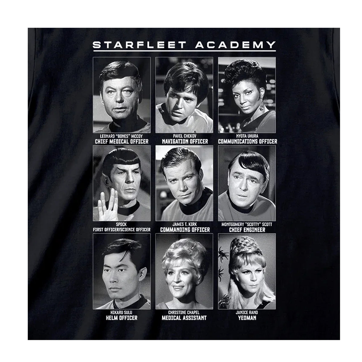 Black - Side - Star Trek Unisex Adult Scrapbook T-Shirt