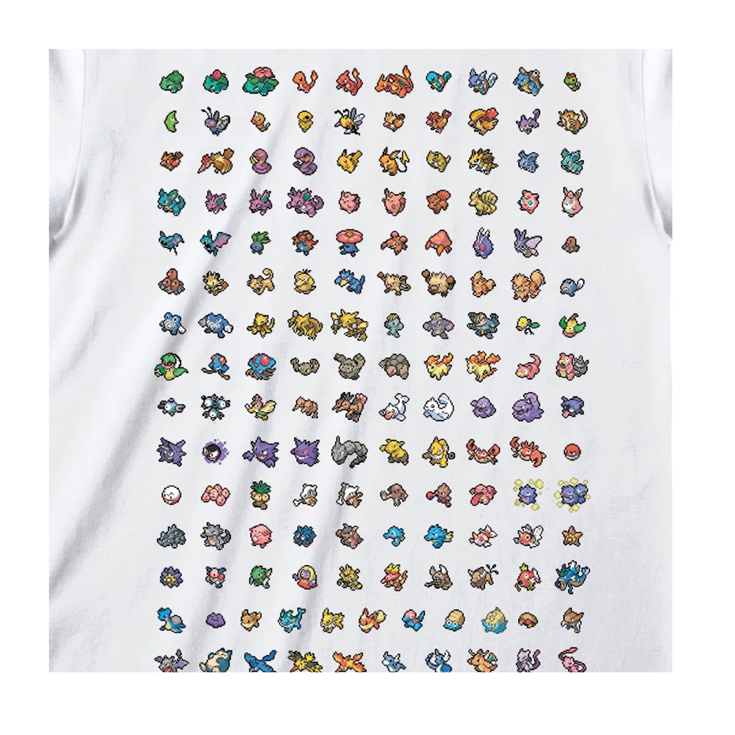 White - Side - Pokemon Unisex Adult Characters Cotton T-Shirt