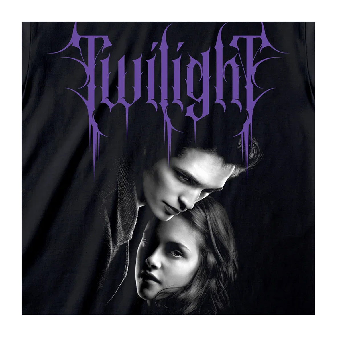 Black - Side - Twilight Unisex Adult Gothic Cotton T-Shirt
