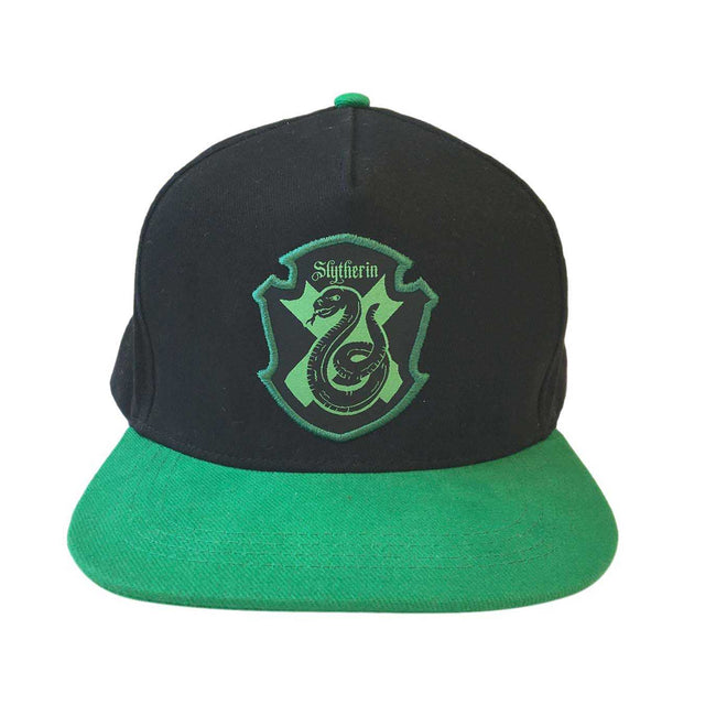 Black-Green - Front - Harry Potter Slytherin Snapback Cap