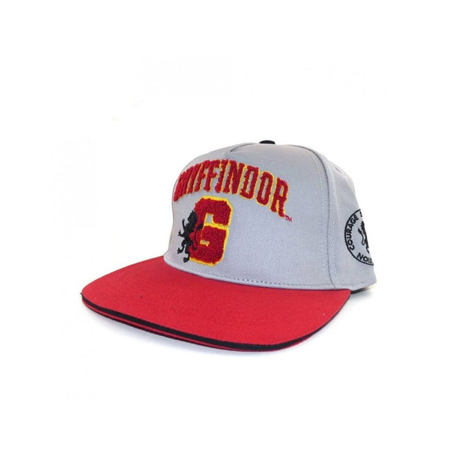 Grey-Red - Side - Harry Potter Gryffindor Snapback Cap