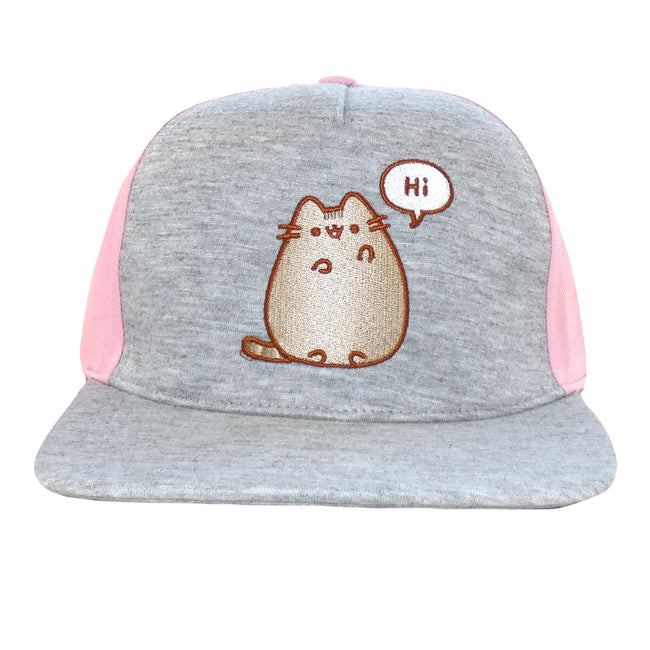 Grey - Front - Pusheen Hi Snapback Cap
