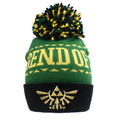Black-Green-Gold - Front - Legend Of Zelda Unisex Adult Logo Beanie