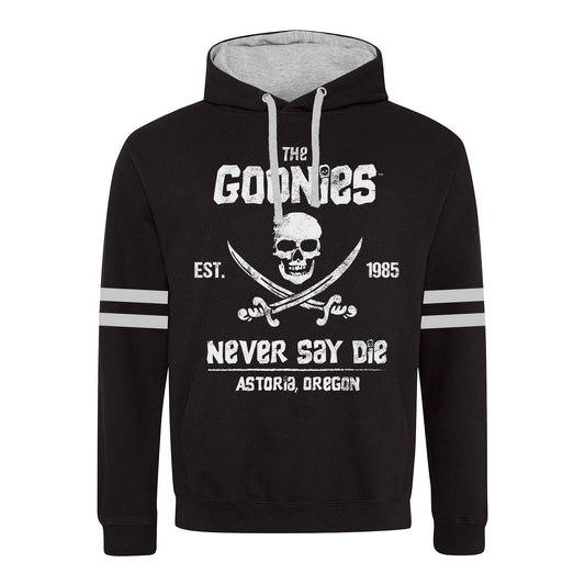 Black - Front - Goonies Unisex Adult Never Say Die Hoodie