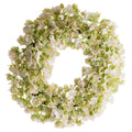 White-Green - Front - Hill Interiors Hydrangea Wreath
