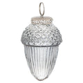 Grey - Front - Hill Interiors The Noel Collection Acorn Bauble