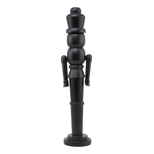 Black - Front - Hill Interiors Wooden Nutcracker Ornament