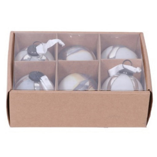 Silver - Front - Hill Interiors Ombre Bauble (Pack of 6)