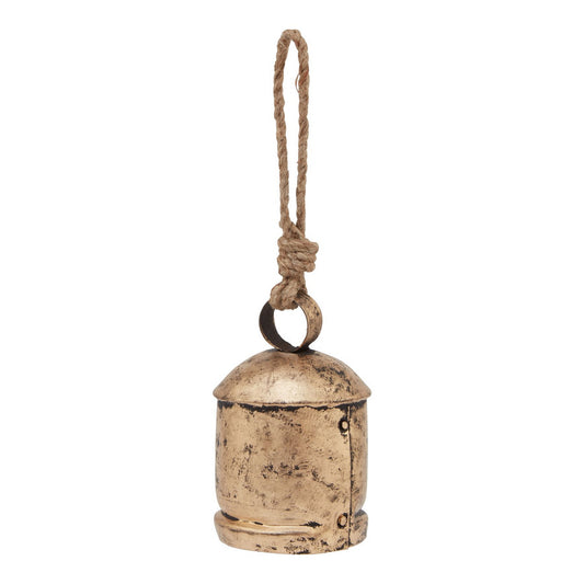 Gold - Front - Hill Interiors Antique Bell Bauble
