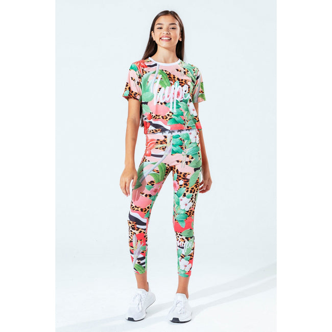 Multicoloured - Back - Hype Childrens-Kids Jaguar Cherry Crop Top