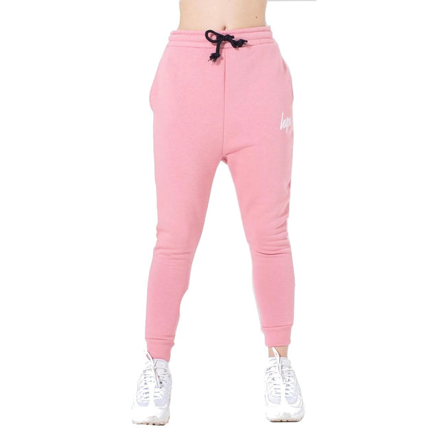 Pink - Front - Hype Childrens-Kids Script Joggers