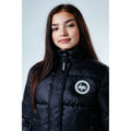 Black - Pack Shot - Hype Girls Cropped Puffer Jacket