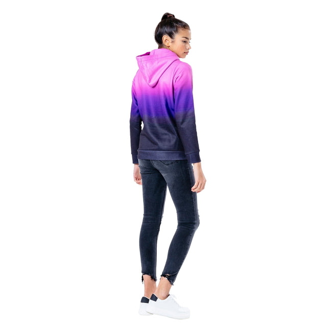 Black-Purple-Pink - Side - Hype Childrens-Kids Sweetshop Fade Hoodie