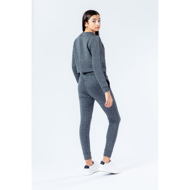 Charcoal - Side - Hype Girls Bella Jogging Bottoms